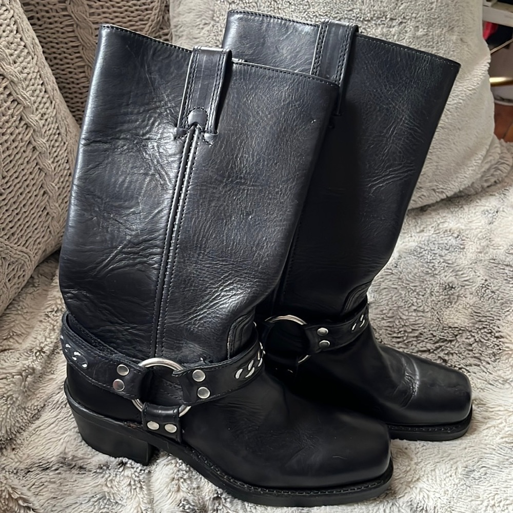 Frye 12R harness motorcycle boots